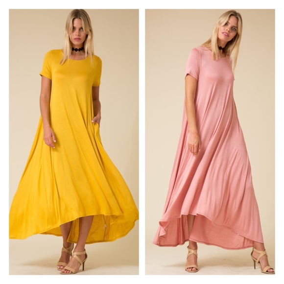 Dresses & Skirts - ✨HOST PICK- Firm- High Low Maxi Dress
