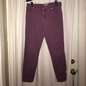 Women's faded purple skinny jeans size 8
