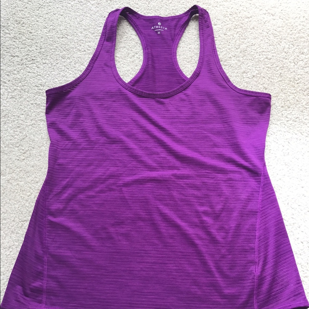 EUC Athleta Shadow Stripe Chi Tank