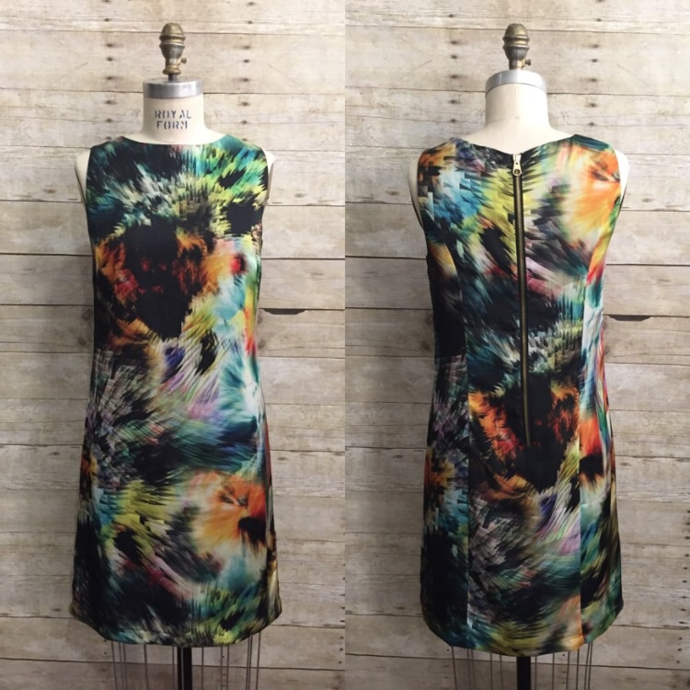 ❌SOLD❌Ted Baker | Abstract Print Shift Dress - Picture 1 of 7