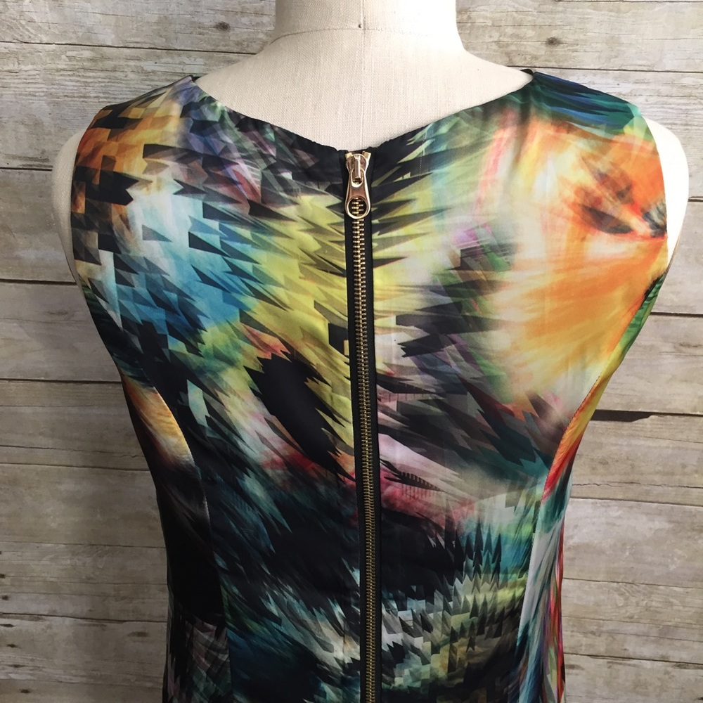 ❌SOLD❌Ted Baker | Abstract Print Shift Dress - Picture 4 of 7