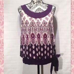 💜Dressy Paisley Tank Top💜