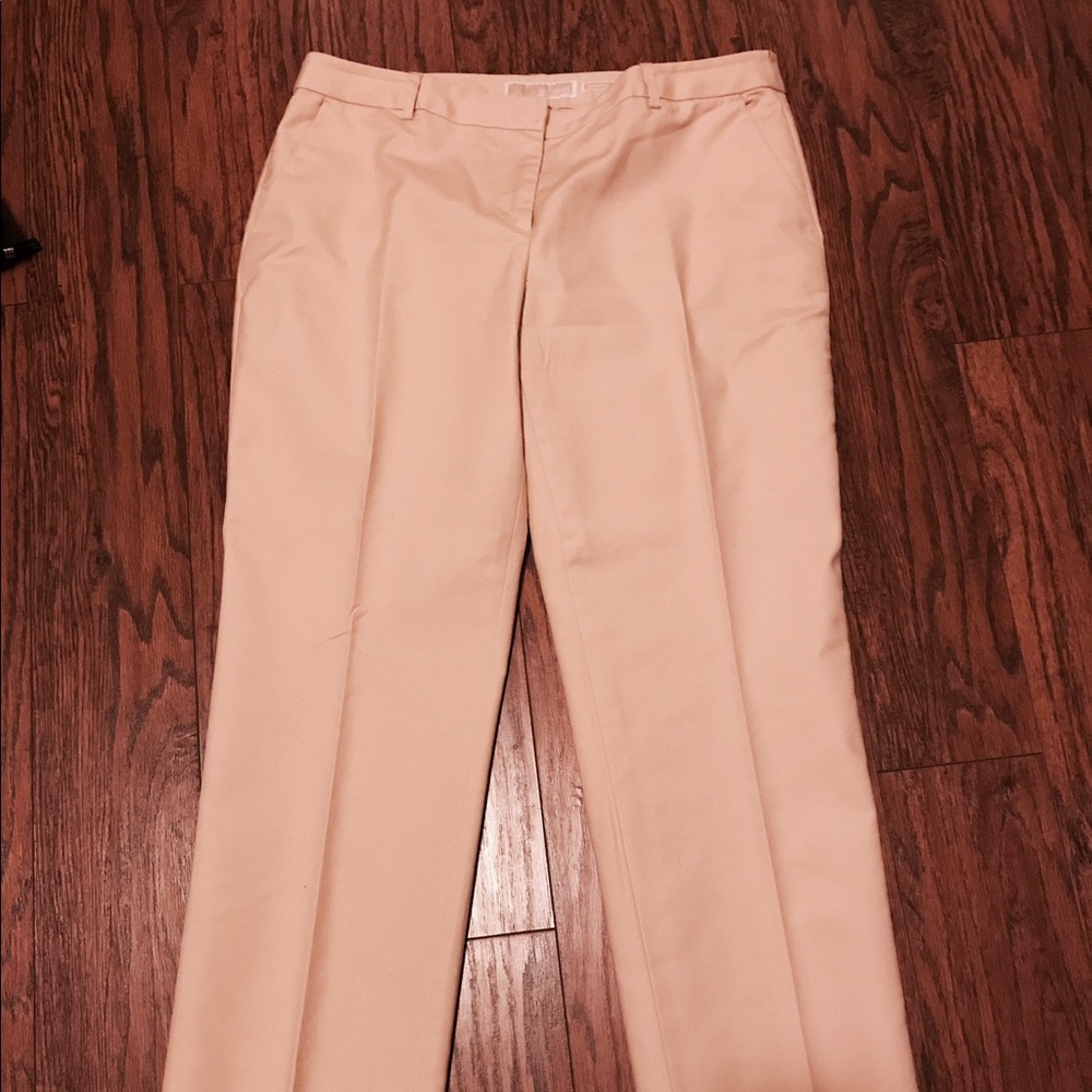 Michael Kors cream cotton ankle pant 10