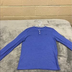 American eagle blue shirt