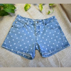 Polka Dot Denim Shorts Cotton On