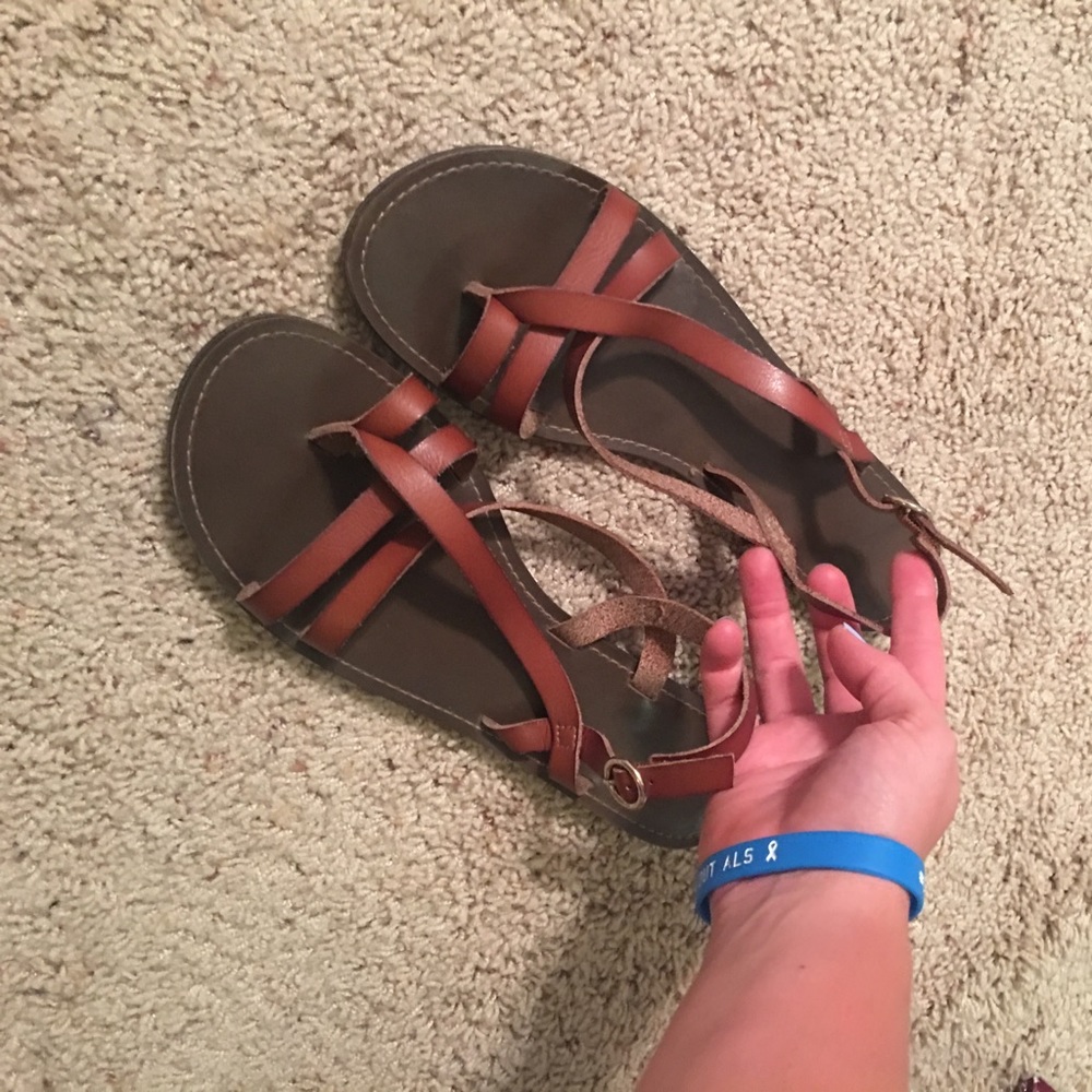Brown sandals