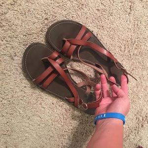Brown sandals