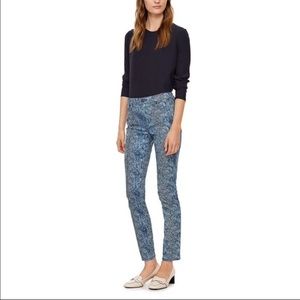 Tory Burch navy boa jeans