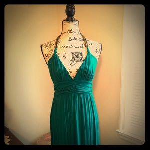 BEBE High/Low Halter Dress-Size S-EUC-Worn 1 time