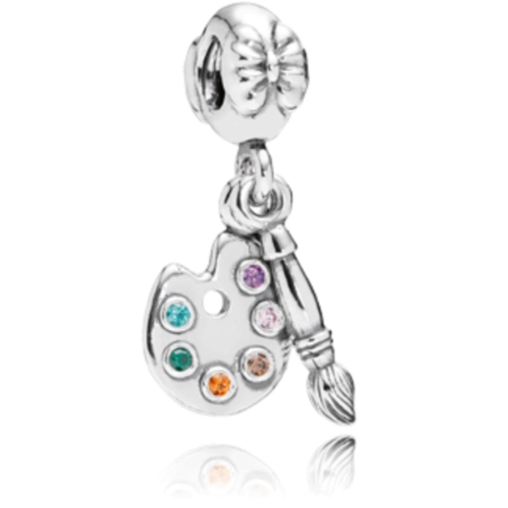 Authentic Pandora paint pallet charm