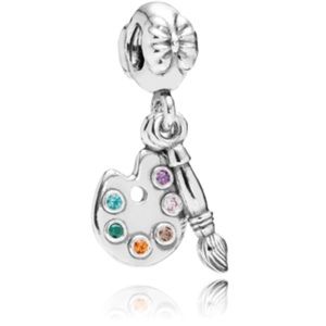 Authentic Pandora paint pallet charm