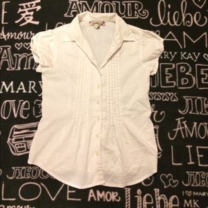 Girls white dress top