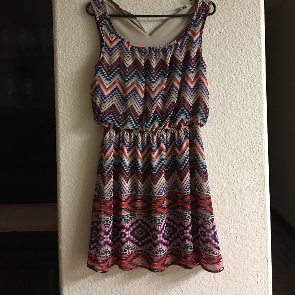 Chevron Pattern Dress