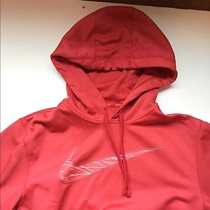 Nike red thermal fit hoodie