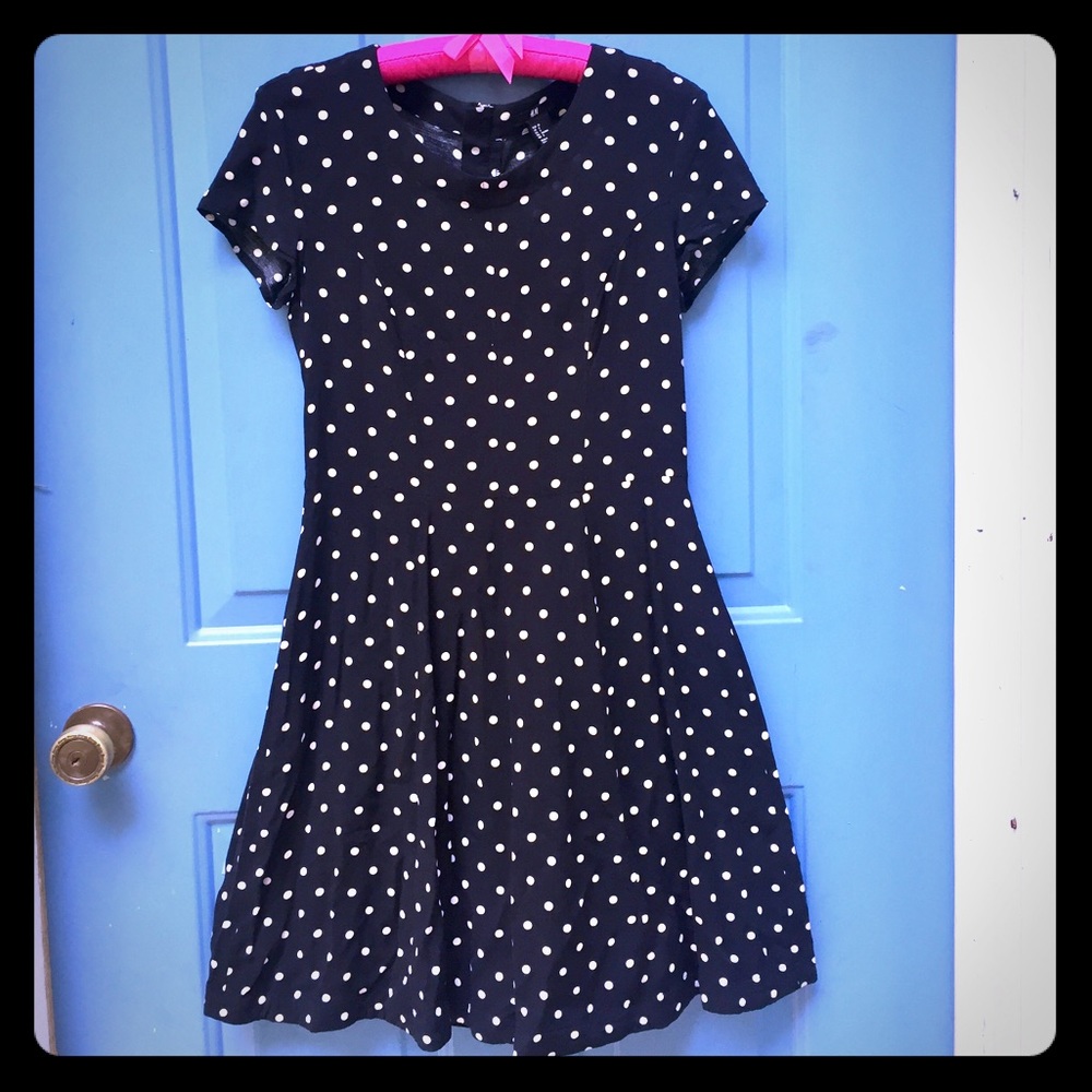 Polka Dot Zipper Dress