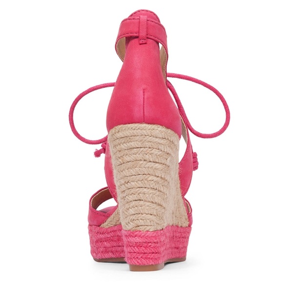 🆕 Lucky Brand Listalia Raspberry Espadrille Wedge - Picture 5 of 6