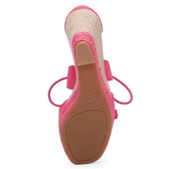 🆕 Lucky Brand Listalia Raspberry Espadrille Wedge - Picture 6 of 6