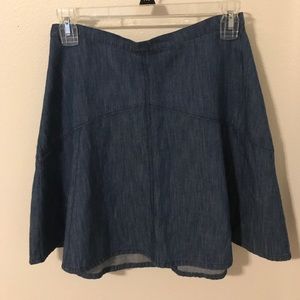 Madewell Chambray Circle Skirt