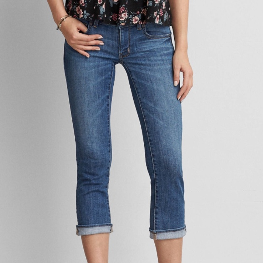 American Eagle crop "Artist" jean