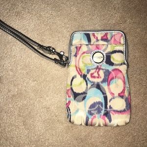 Coach Phone Holder/Wristlet