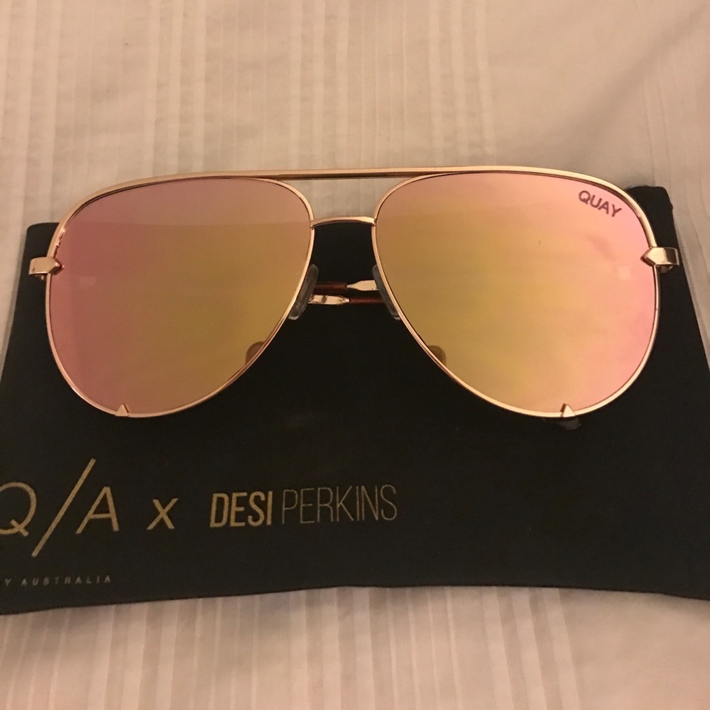 Quay x Desi Perkins High Key in Rose Gold