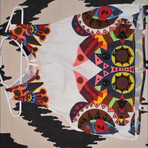 Mink pink geometric crop top!