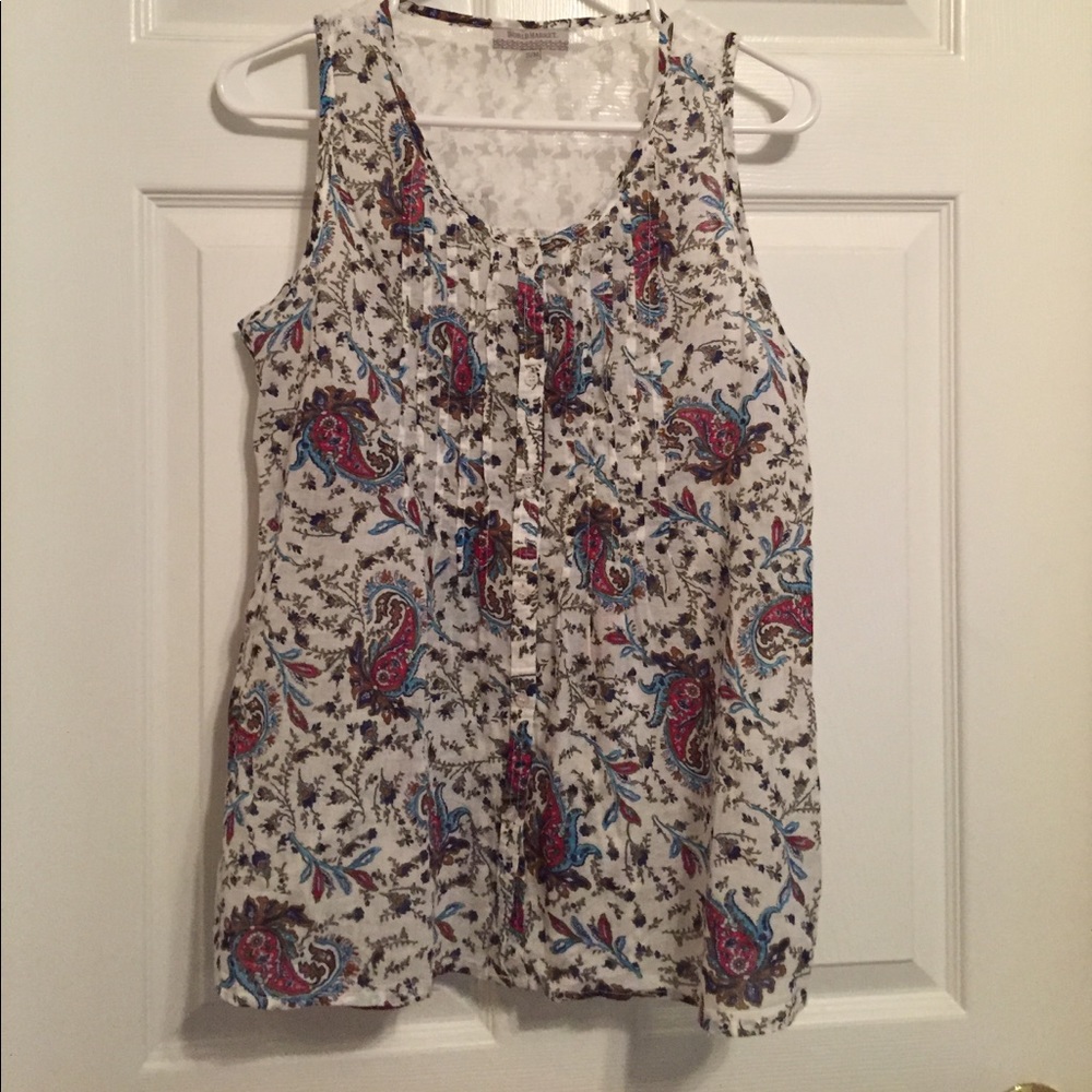 Paisley and lace Top.