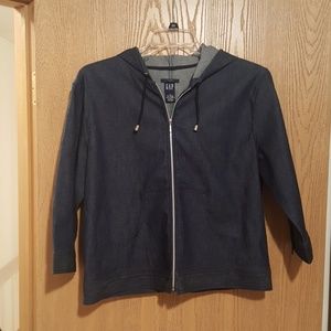 GAP stretch denim hoodie