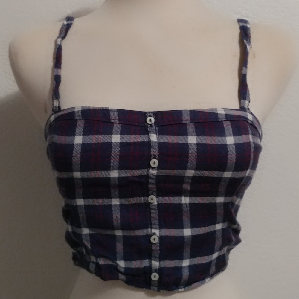 ❤Abercrombie and Fitch Soft Plaid Crop Top❤