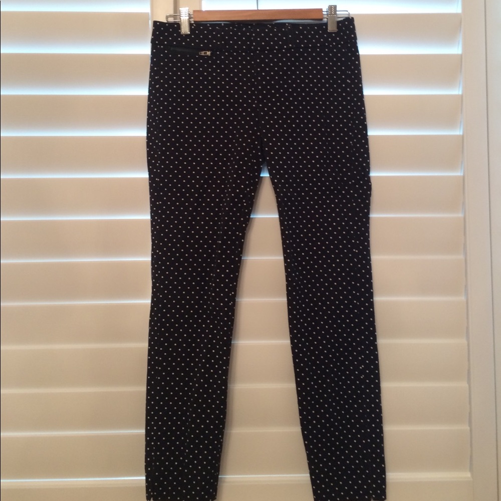 Black and white polka dot pants