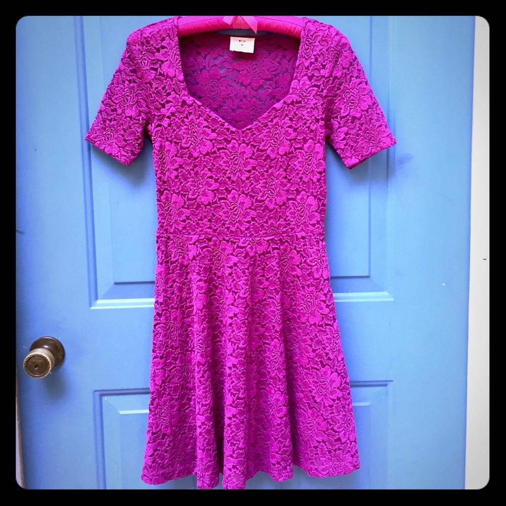 UO Pink Lace Dress
