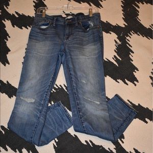 Madewell distressed skinny jeans 👖