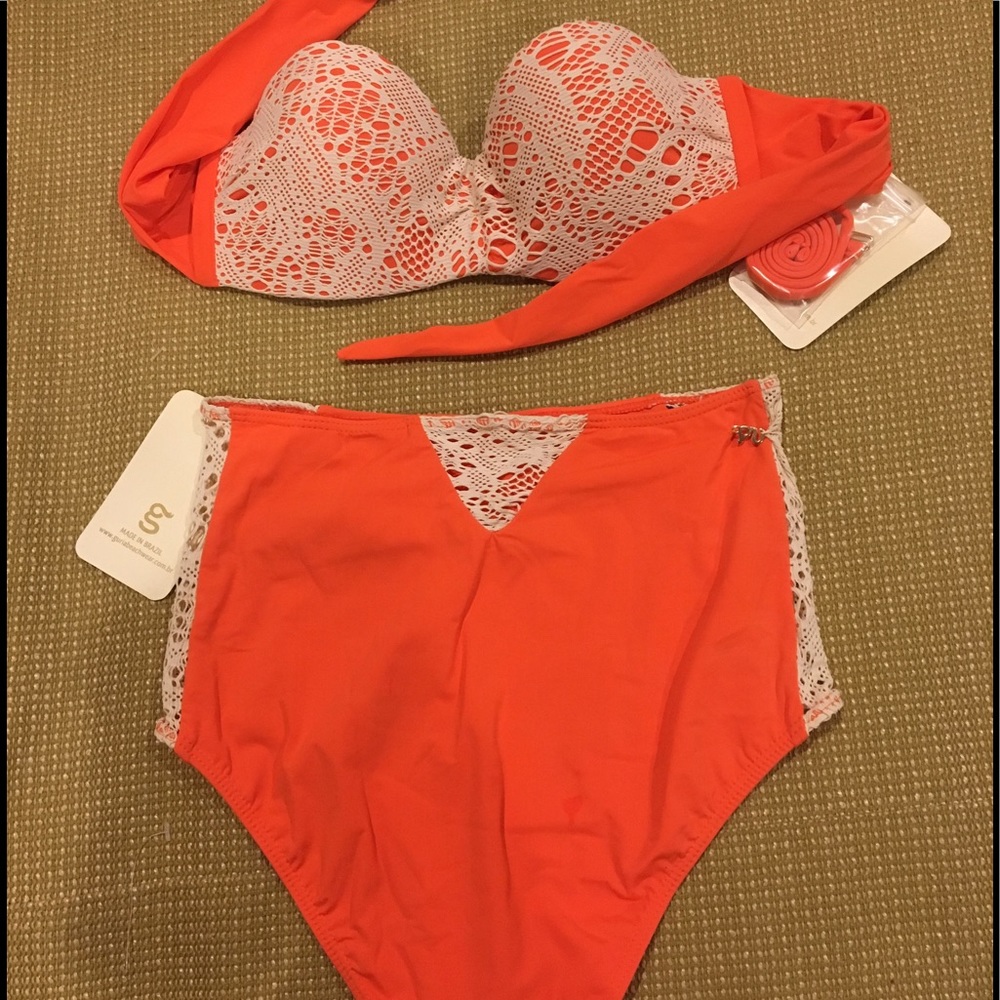 NWT Brazilian Guria High Waisted crochet bikini