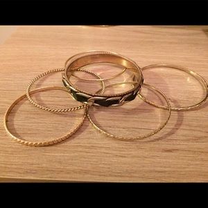 Gold Bangle Set