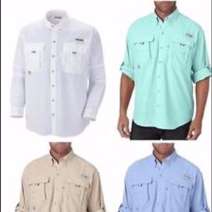 PGA Columbia Fishing Shirt White