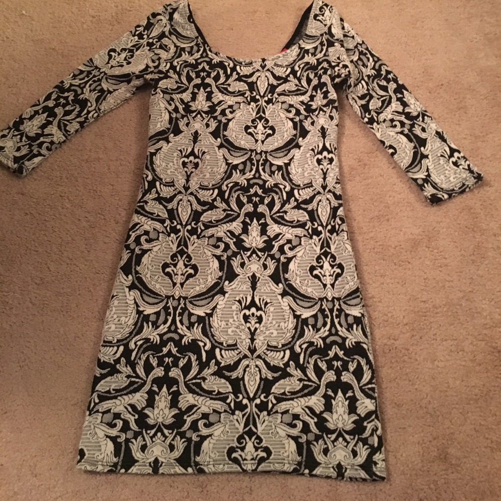 Black and White Mini Dress
