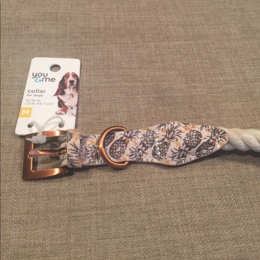Cute Pineapple Rope Collar for Medium Dog