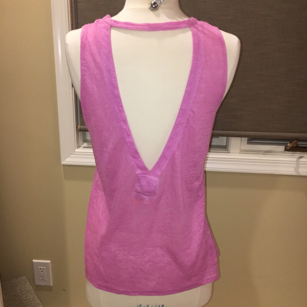 Chaser linen open back tank