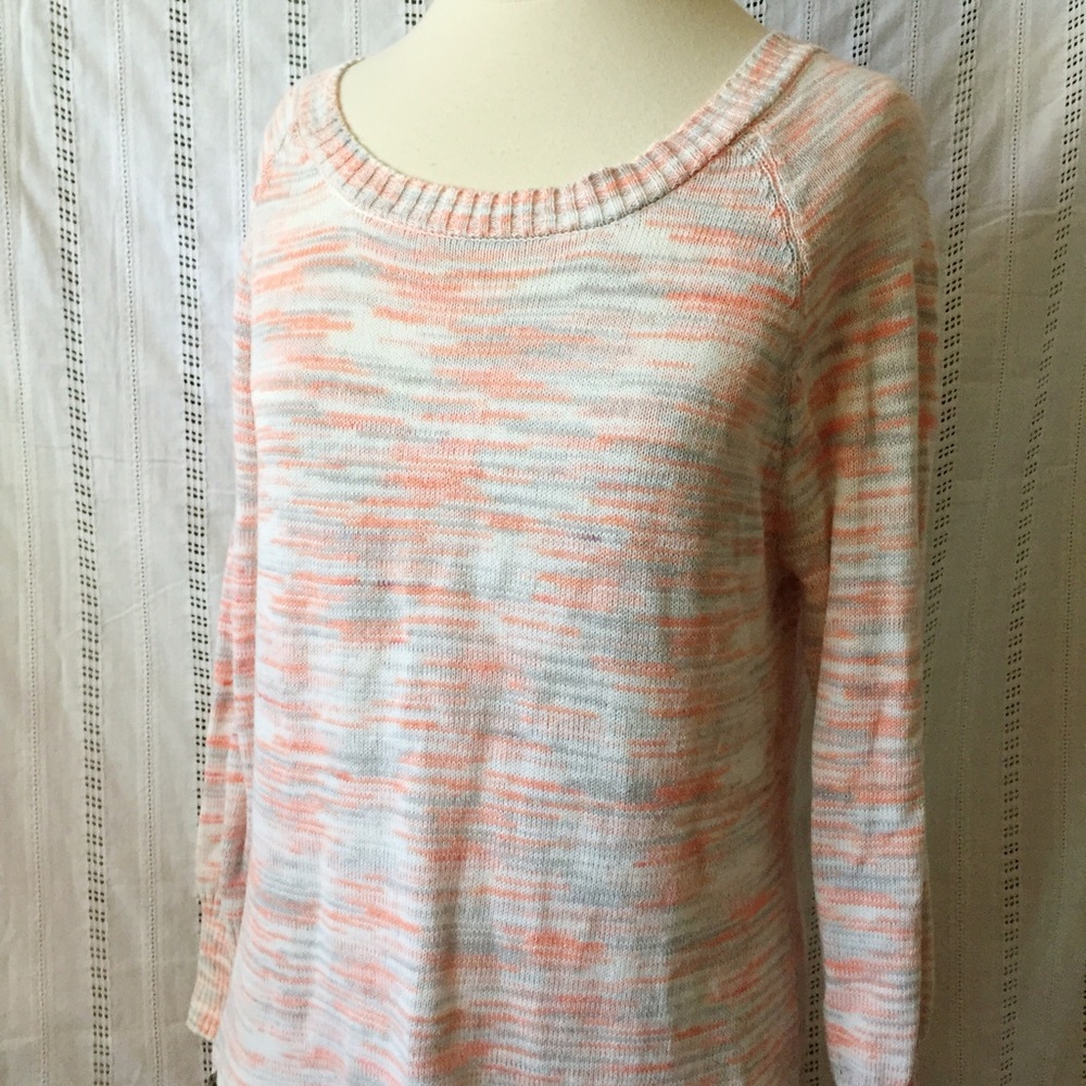 Shrinking Violet Women’s Scoop Neck Pullover Long Sleeve Knit Sweater Large