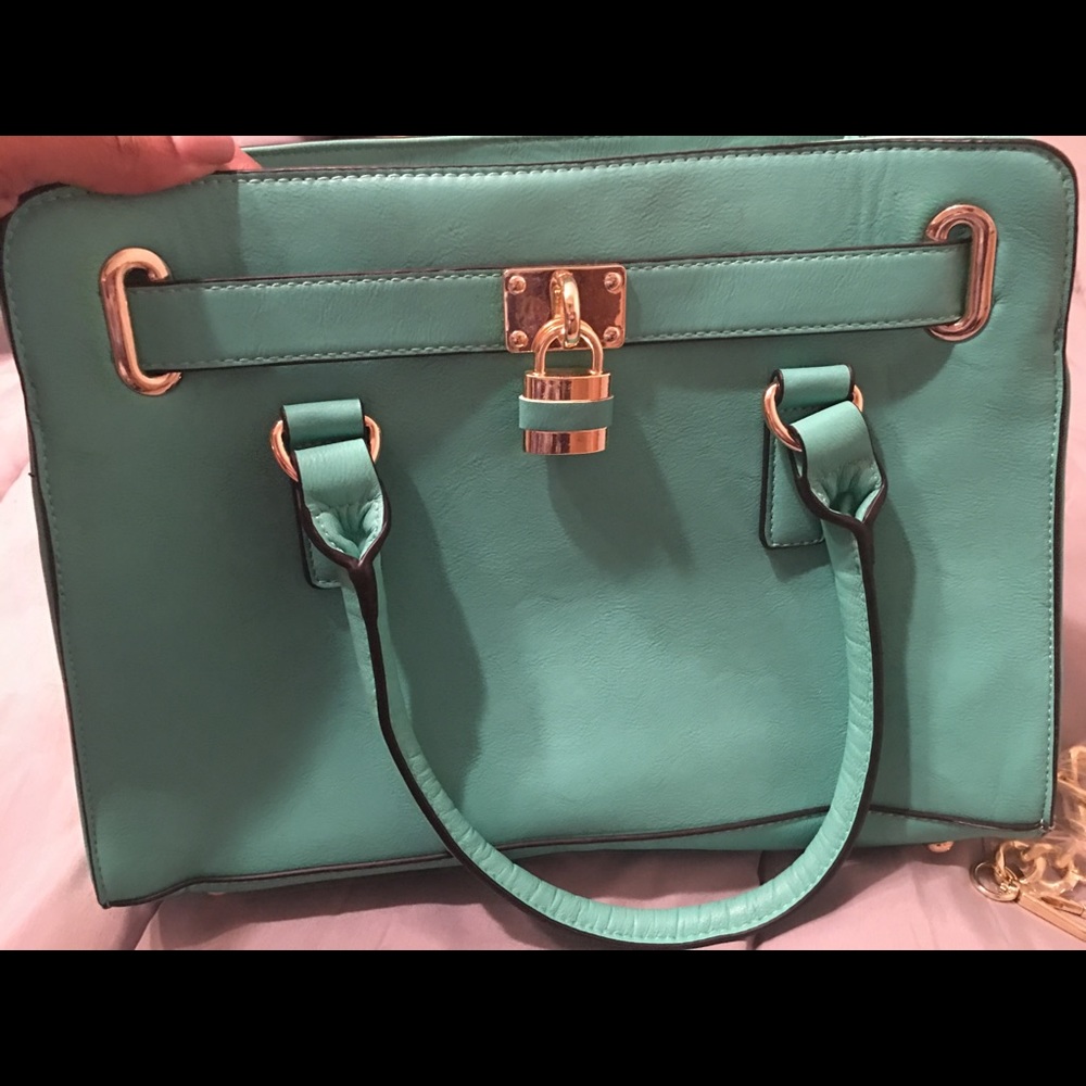 Teal blue/green Charming Charlie purse