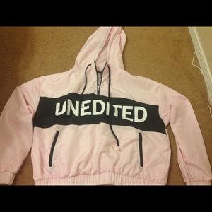 Unedited pink windbreaker
