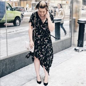 Floral Wrap Dress