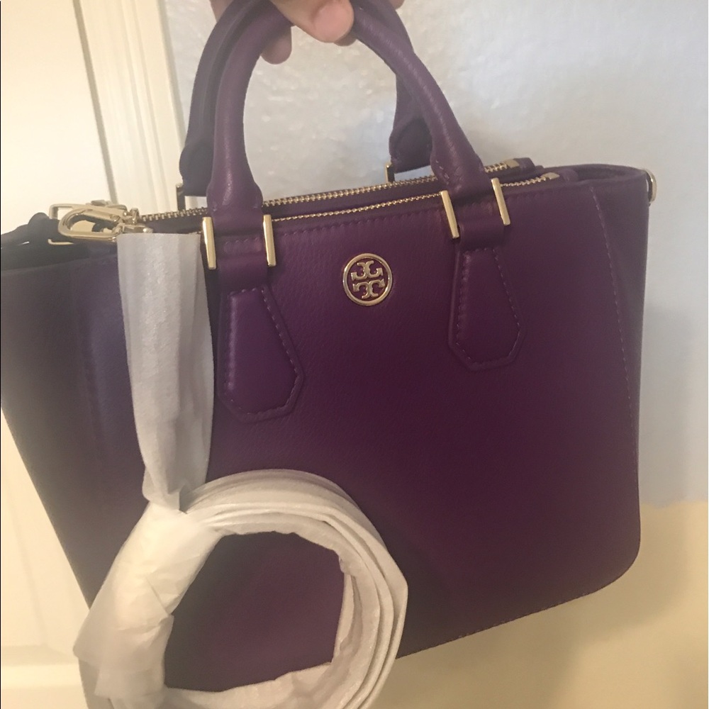 Bnwt Tory Burch purple crossbody handbag