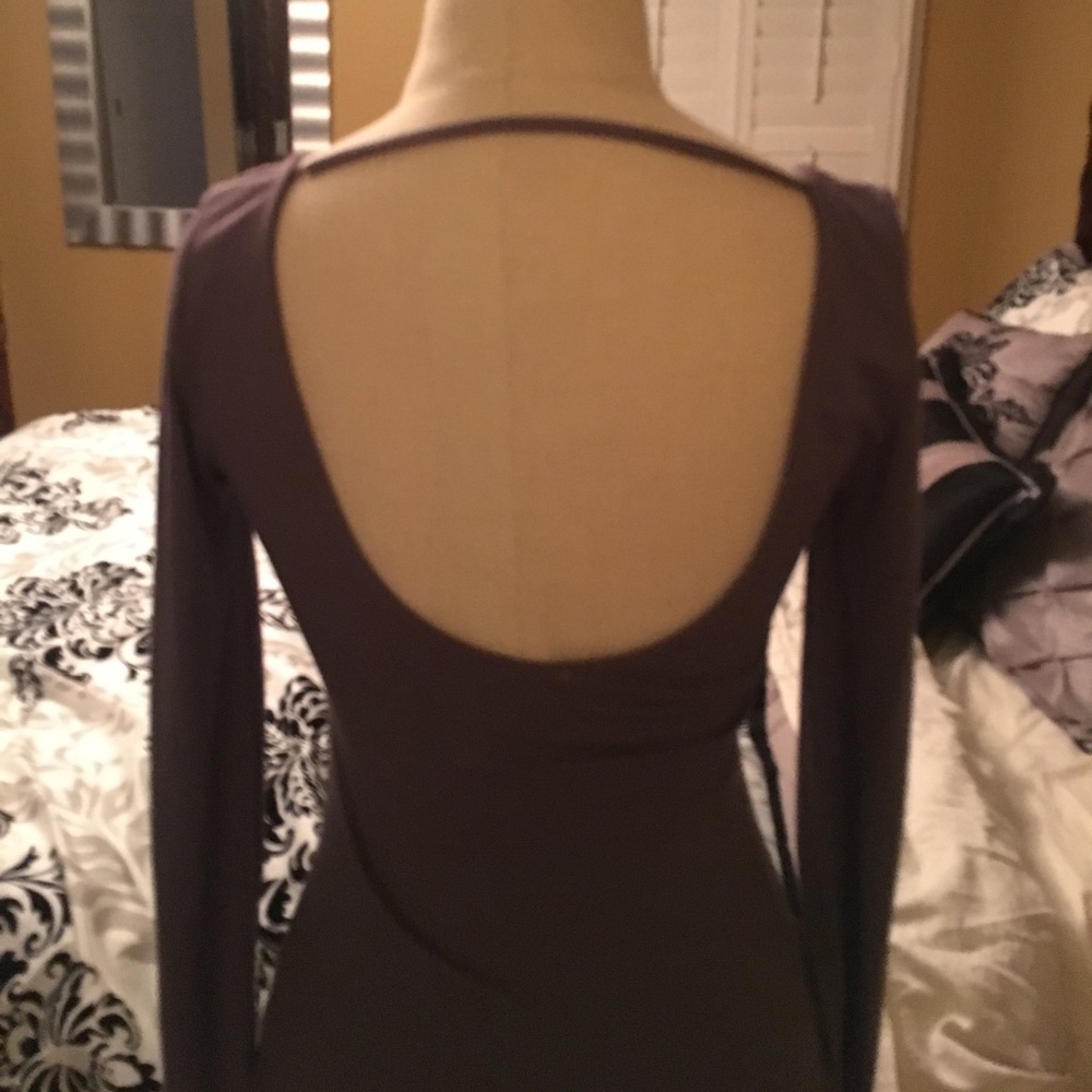Tobi Long-Sleeve Grey Dress
