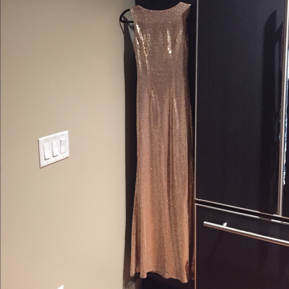 Matte Rose Gold Gown