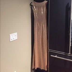 Matte Rose Gold Gown