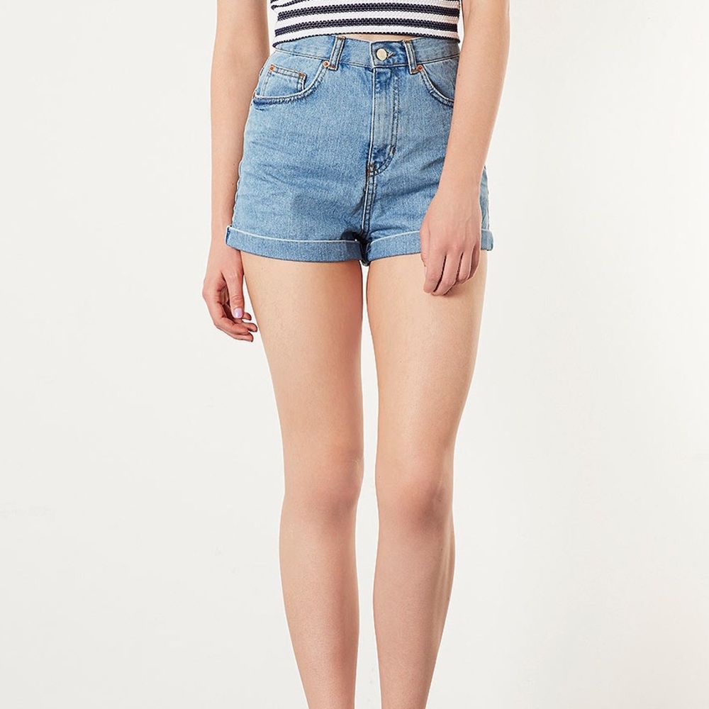Topshop moto mom shorts