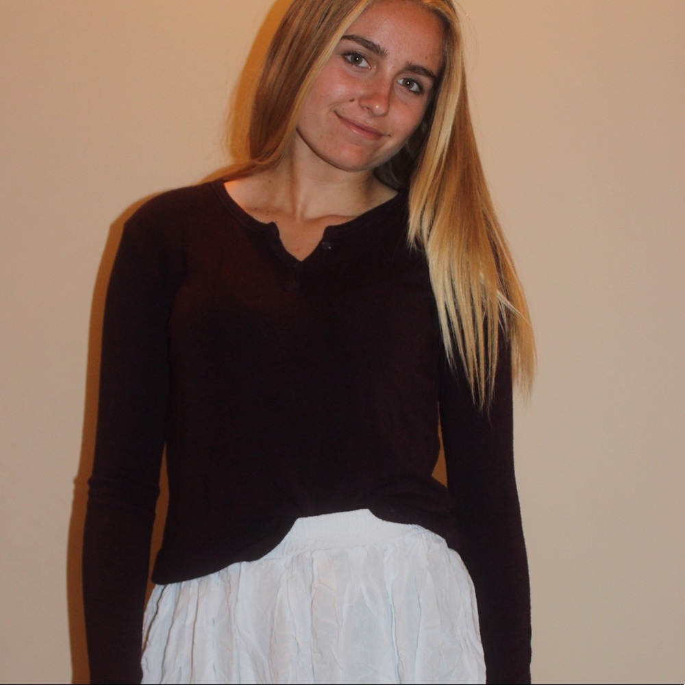 Maroon Button Brandy Melville Long Sleeve