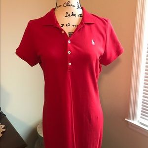 Ralph Lauren Sport Red Polo Dress-Size M-NWOT