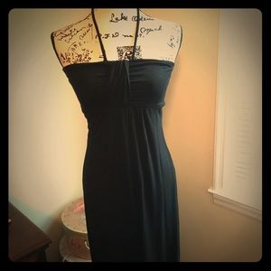 Black Maxi Dress, Ties @Neck-Size M-GUC